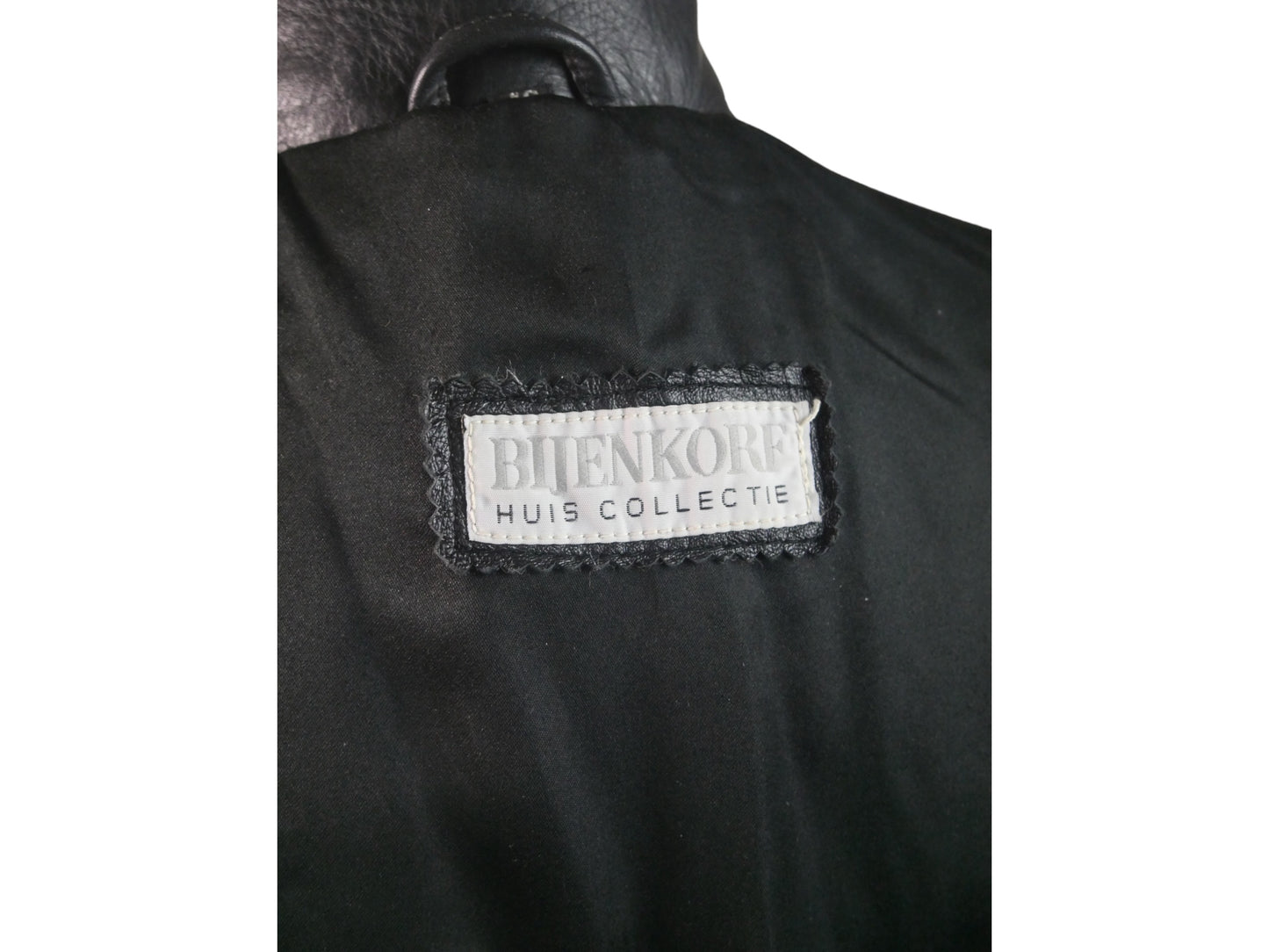 Women's Vintage Black Leather Jacket | 1990s European Style | XXL