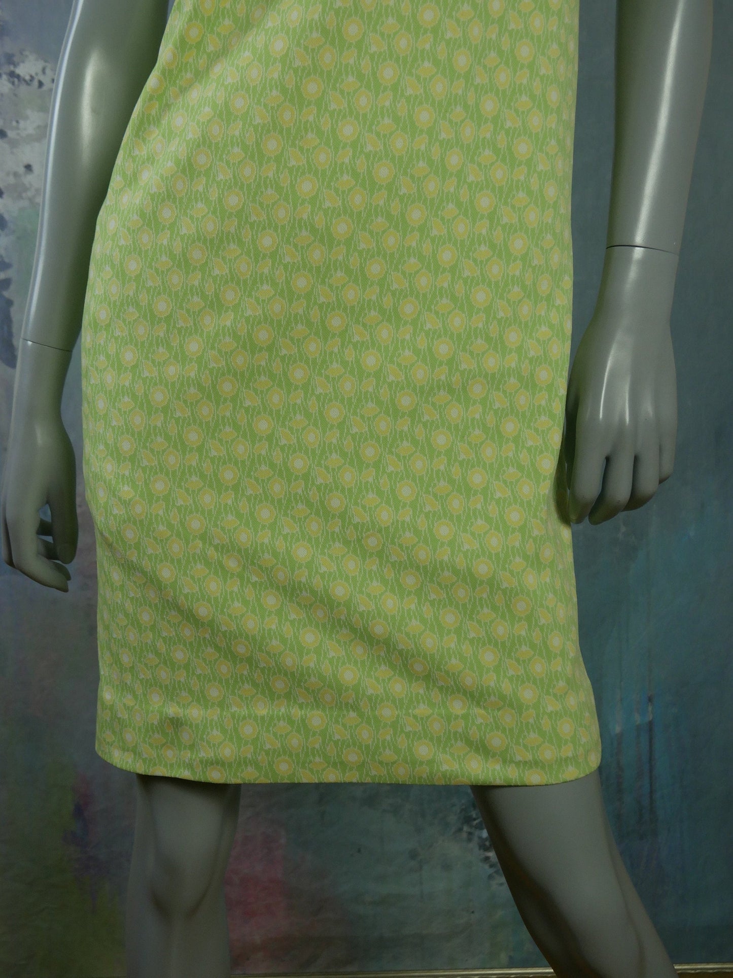 1960s Swedish Vintage Sleeveless Shift Dress Leo Gabor Vintage