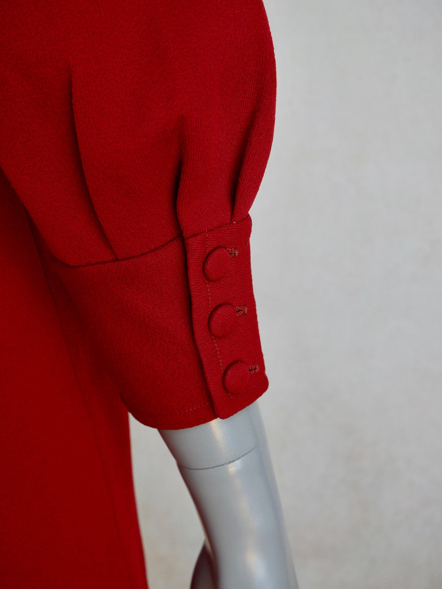 1960s Vintage Red Dress Leo Gabor Vintage