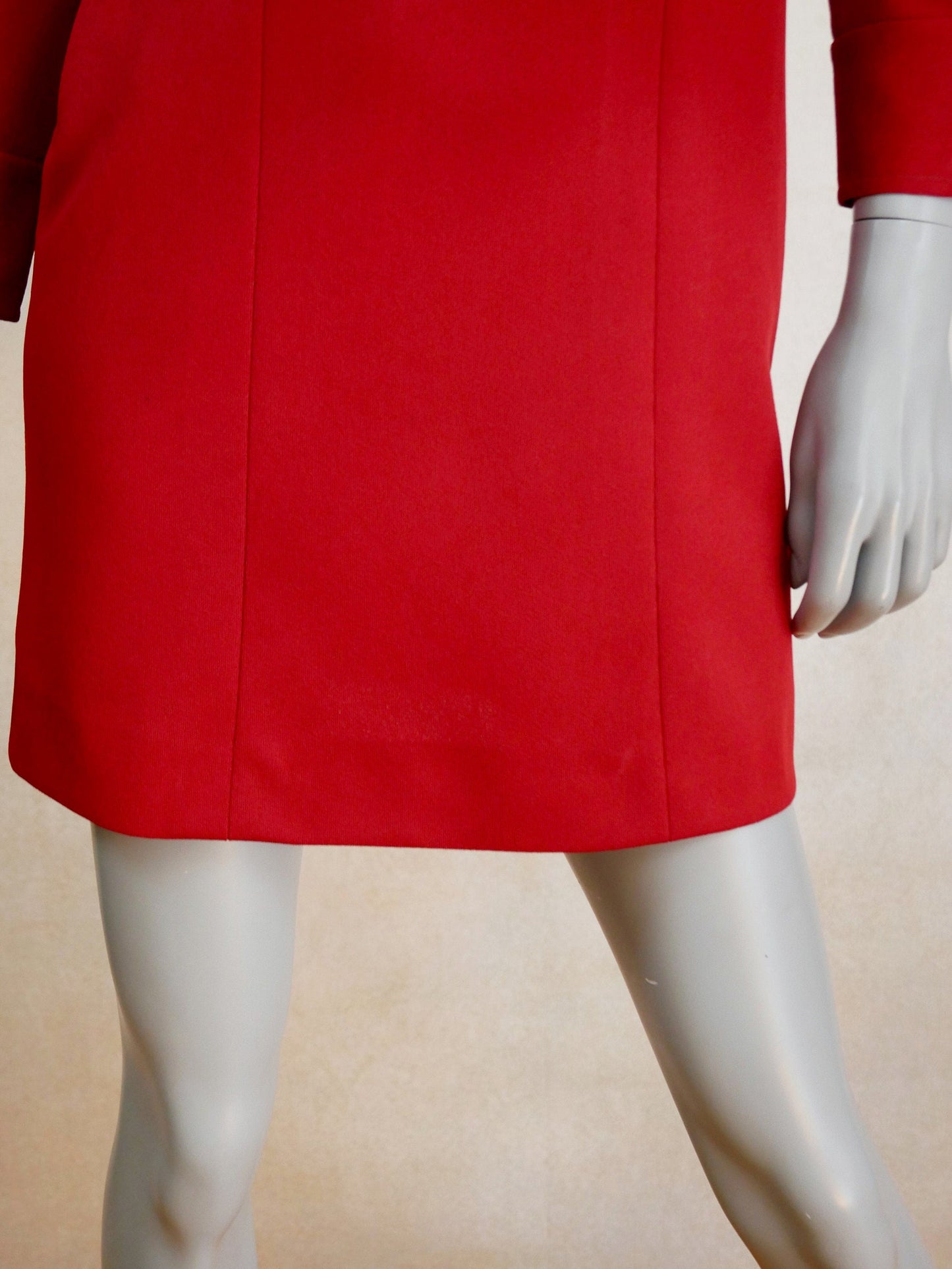 1960s Vintage Red Dress Leo Gabor Vintage