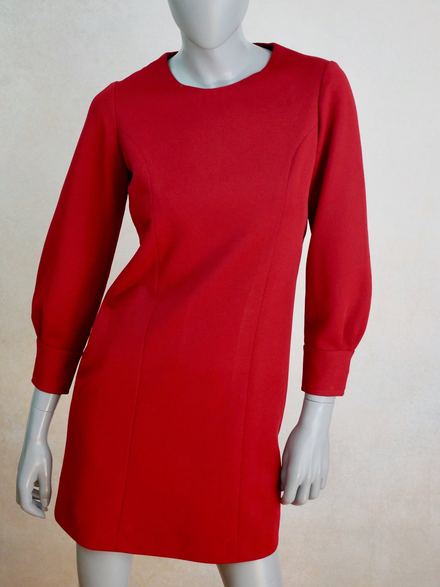 1960s Vintage Red Dress Leo Gabor Vintage