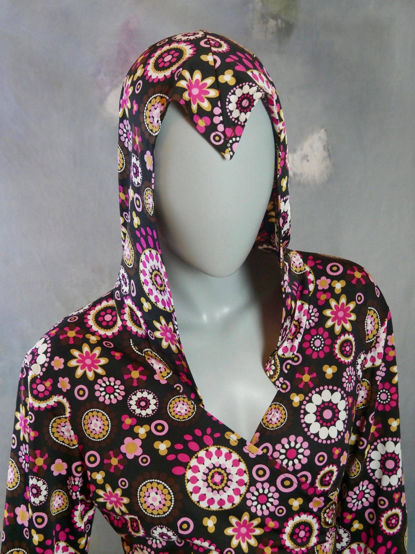 1970s Groovy Pink Dress | European Vintage Asymmetric Leo Gabor Vintage