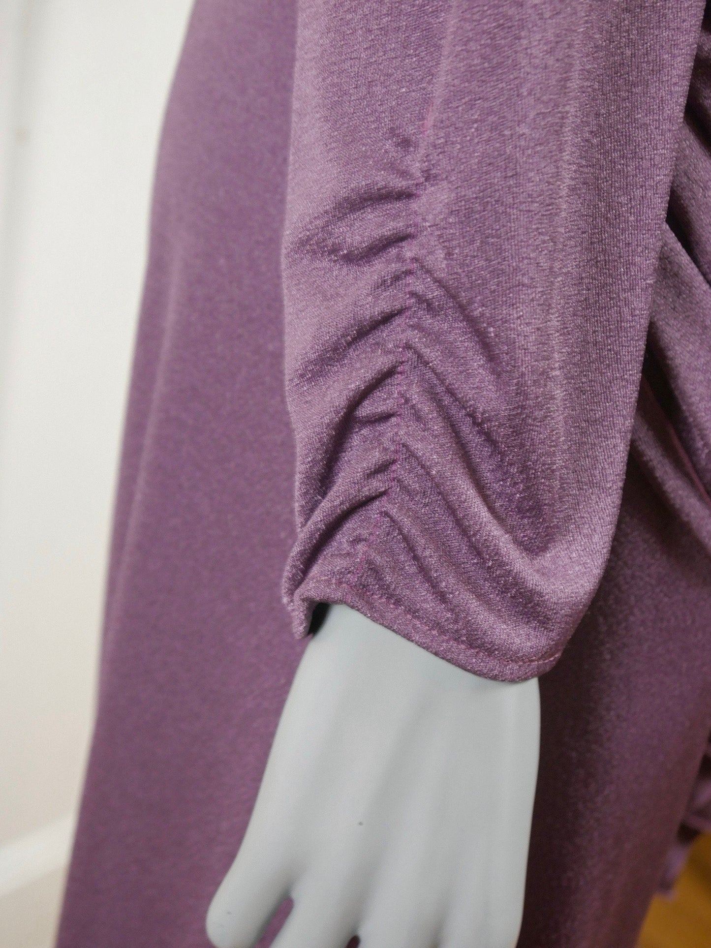 1980s Vintage Lavender Dress | Elegant Goddess Fold Draping Leo Gabor Vintage