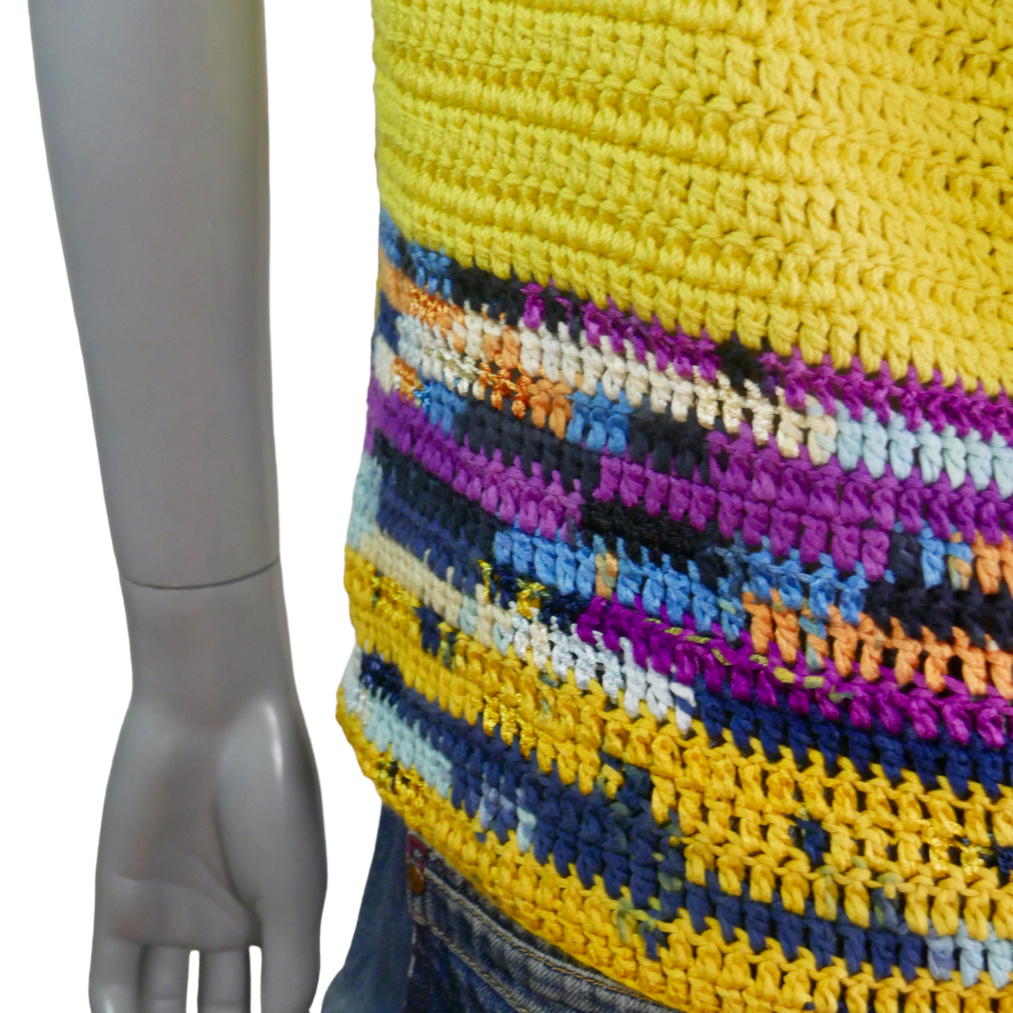 90s Vintage Knitwear | Sleeveless Tank Top Sweater Leo Gabor Vintage