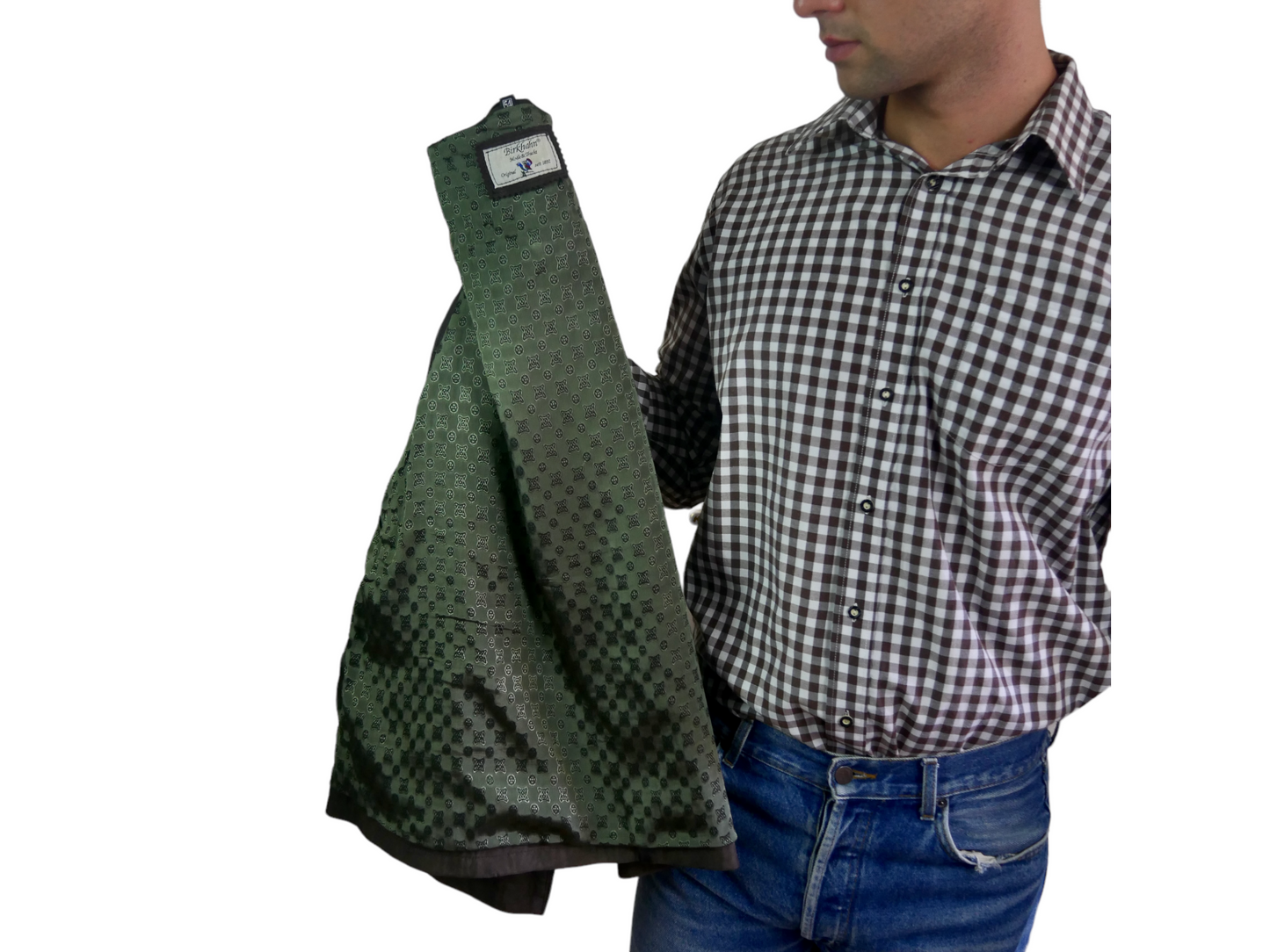 Vintage Leather Vest | Men's Trachten Style Brown Waistcoat | Extra Large Leo Gabor Vintage