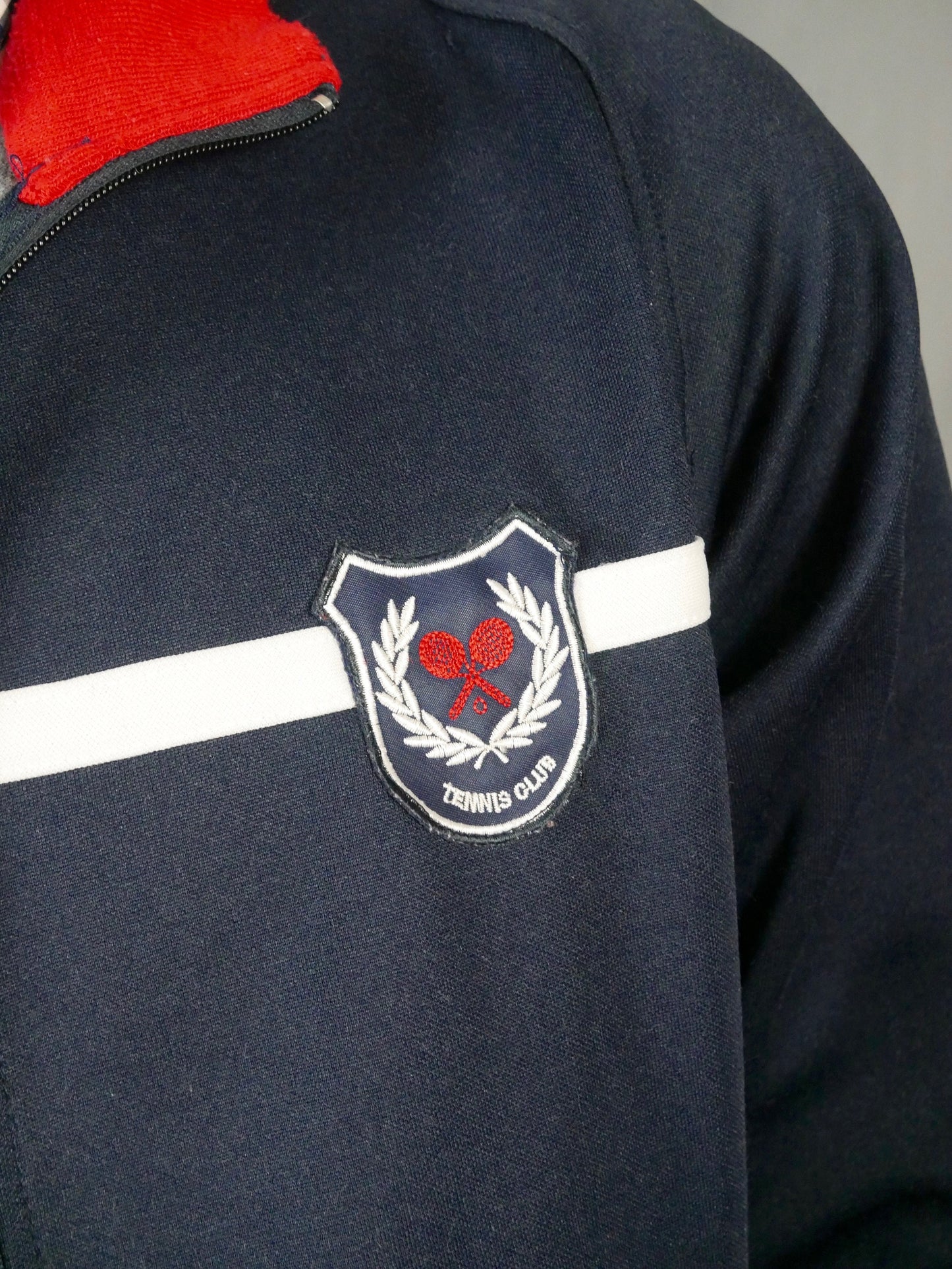 1990s Vintage Tennis Track Jacket |Medium