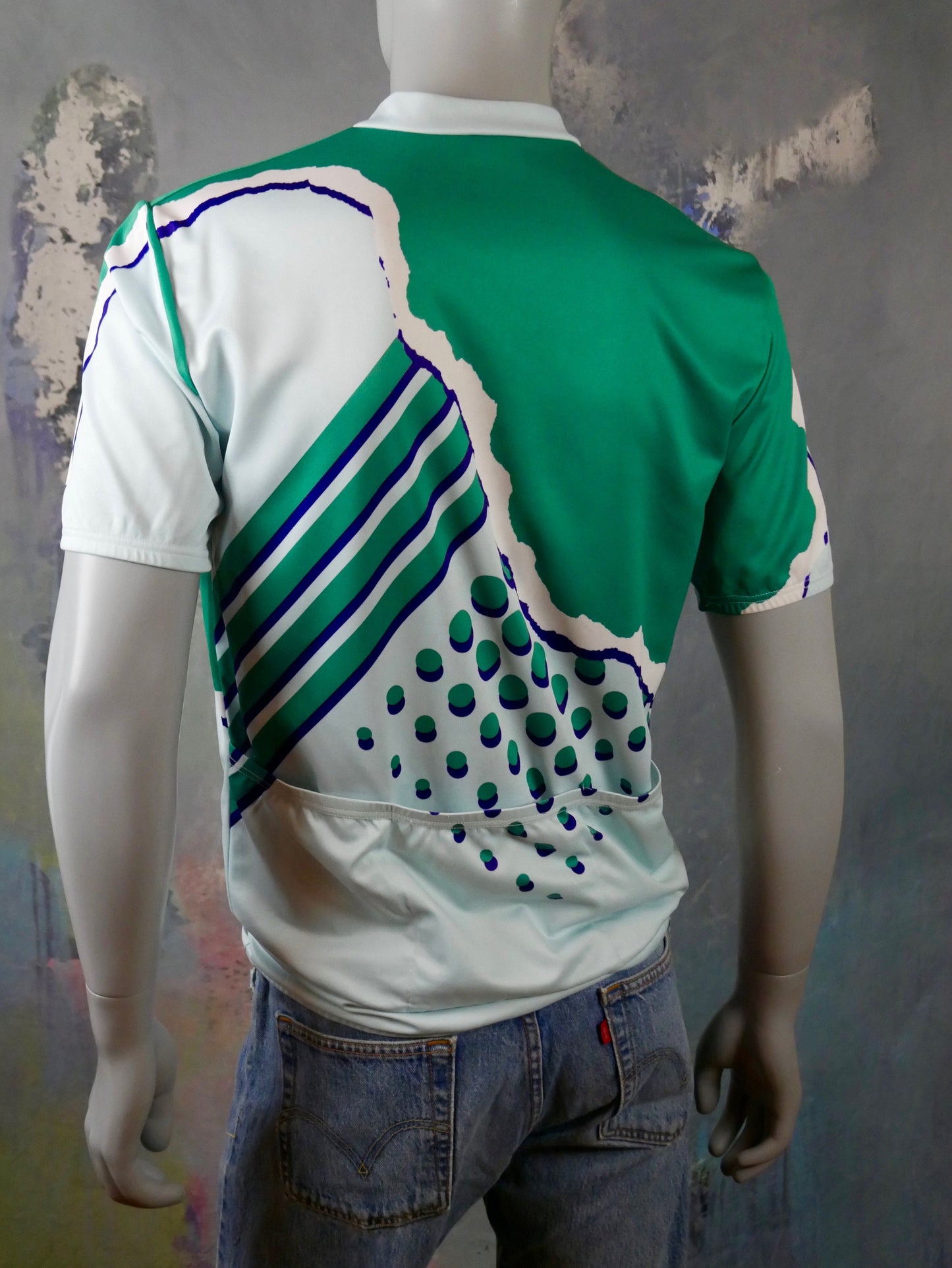 1990s Italian Cycling Shirt | Vintage Bike Racing Sport Jersey | Large