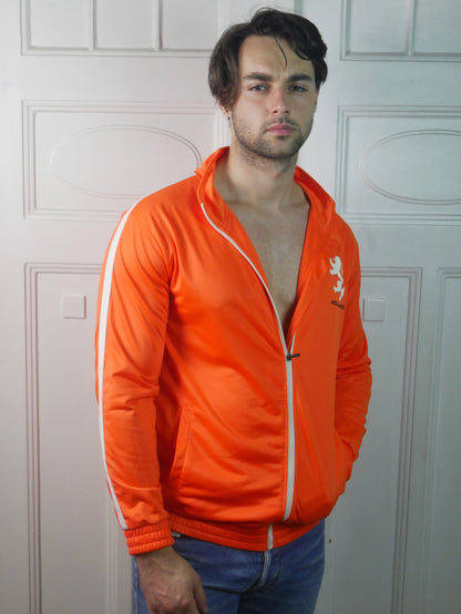 Y2K Track Jacket | Dutch Orange Sportswear | Medium