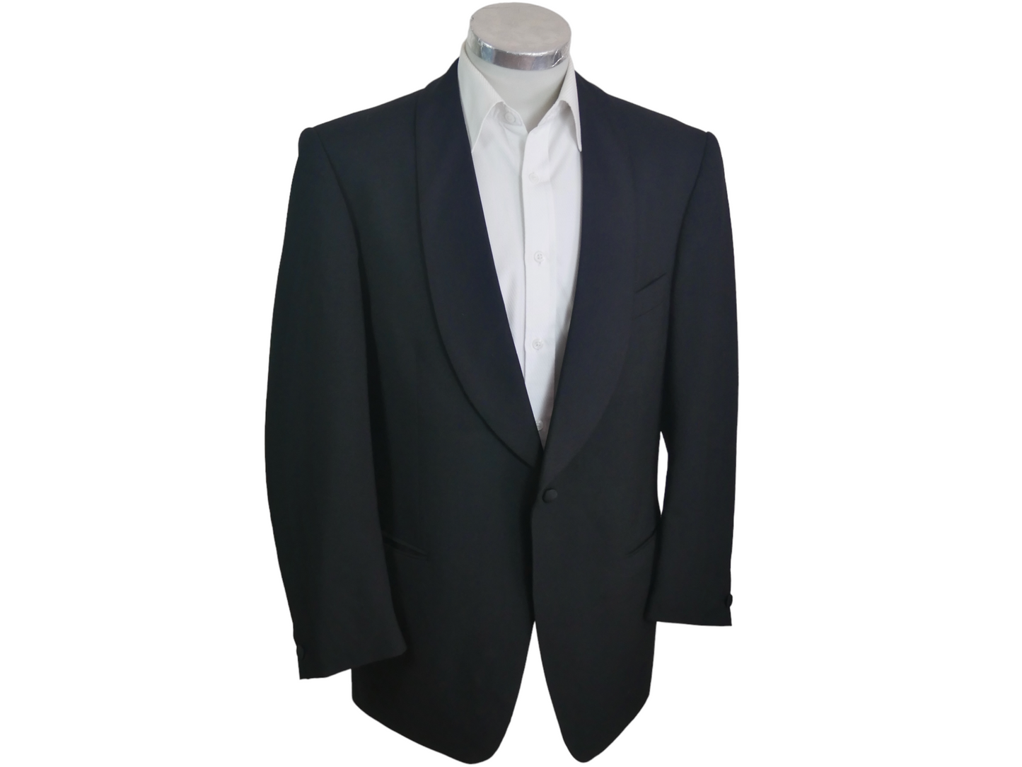 80s Tuxedo Jacket, Men's Black Smoking | Size 44 Short, 44S