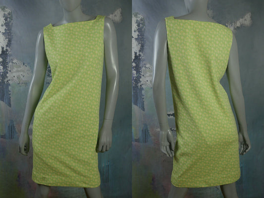 1960s Swedish Vintage Sleeveless Shift Dress Leo Gabor Vintage