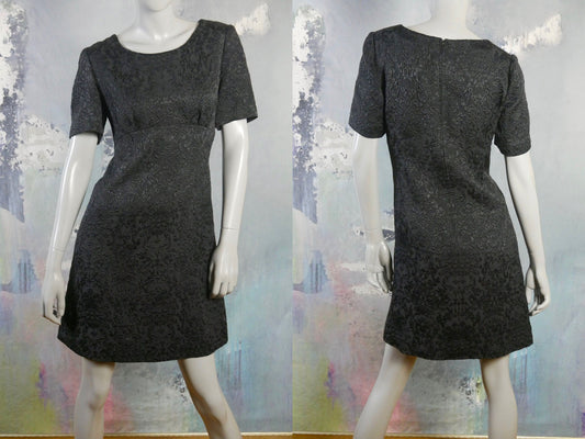 1960s Vintage Black Dress Leo Gabor Vintage