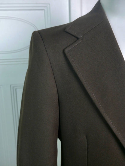 1970s Vintage Brown Blazer with Wide Lapels | Retro Jacket | Medium Leo Gabor Vintage