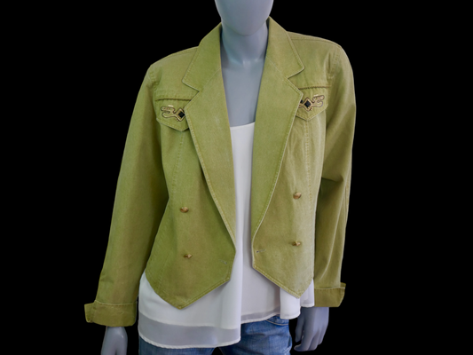 1980s Denim Jacket | German Vintage Womenswear | Large Leo Gabor Vintage