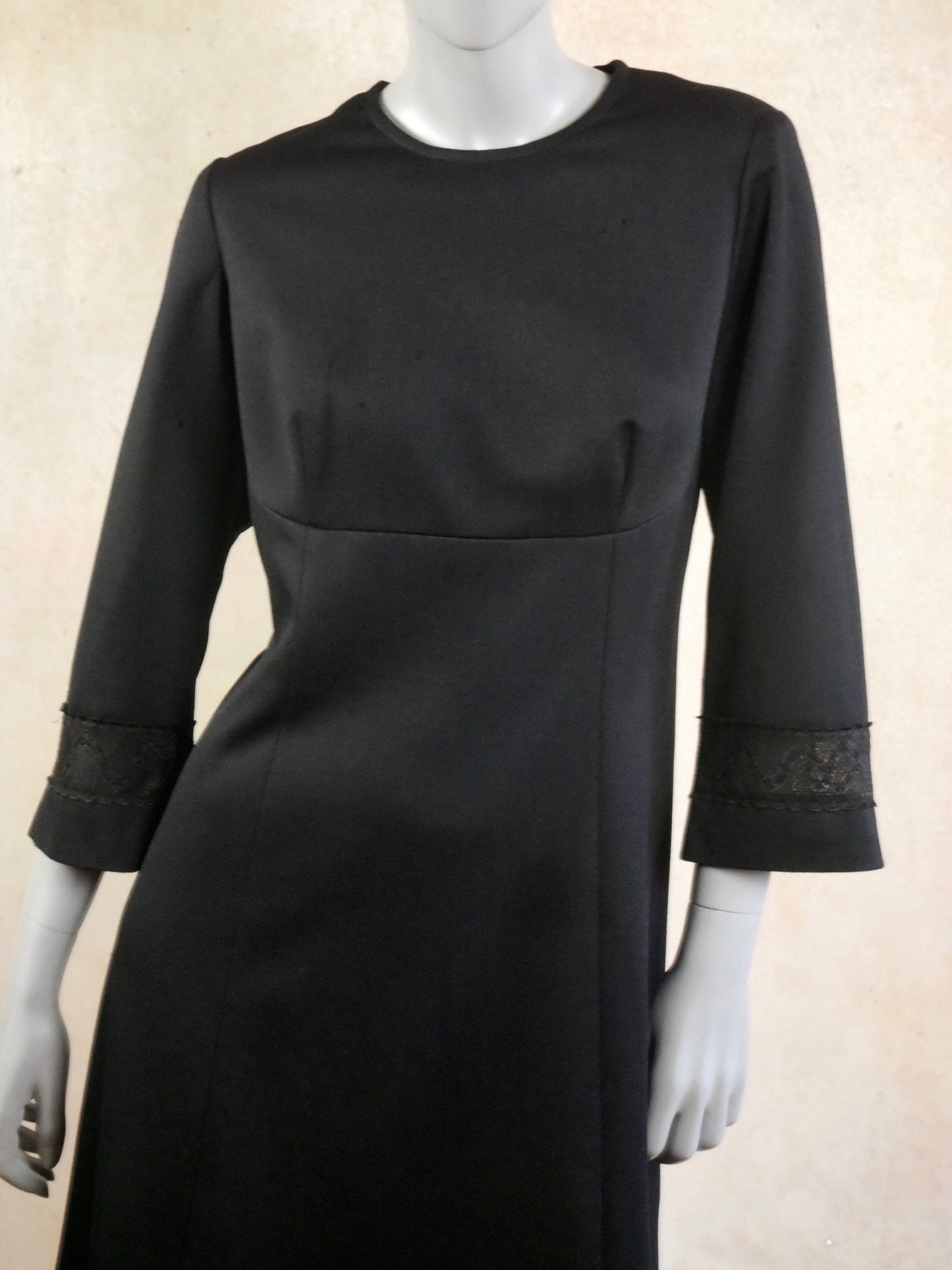 60s Vintage Black Dress Leo Gabor Vintage