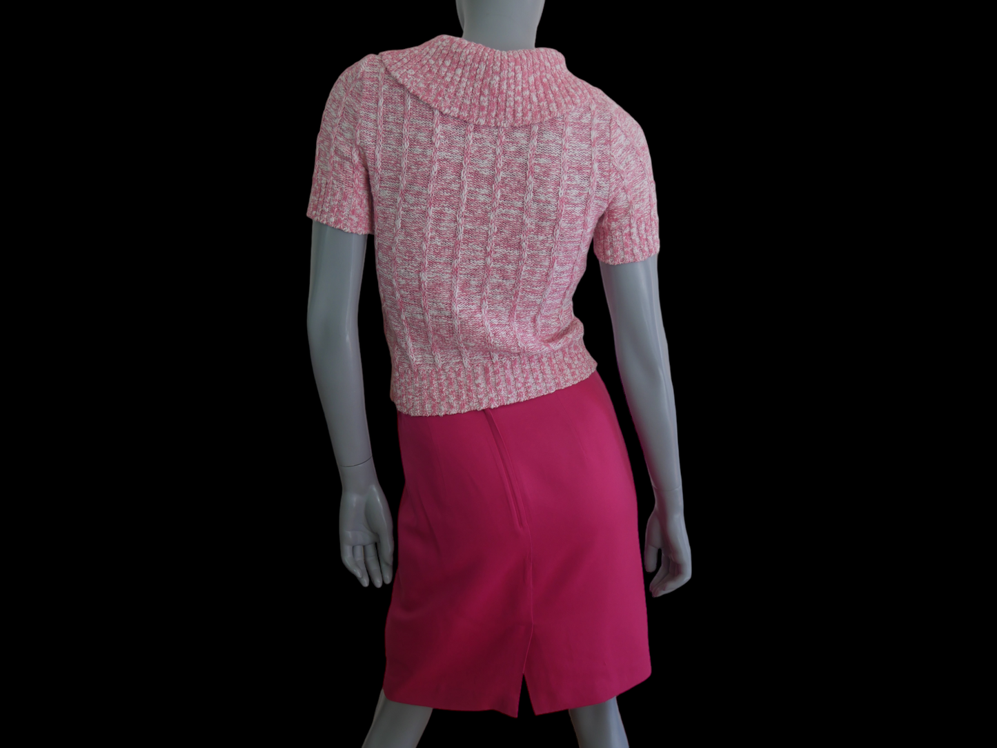 90s Vintage Pink Skirt | Medium Leo Gabor Vintage