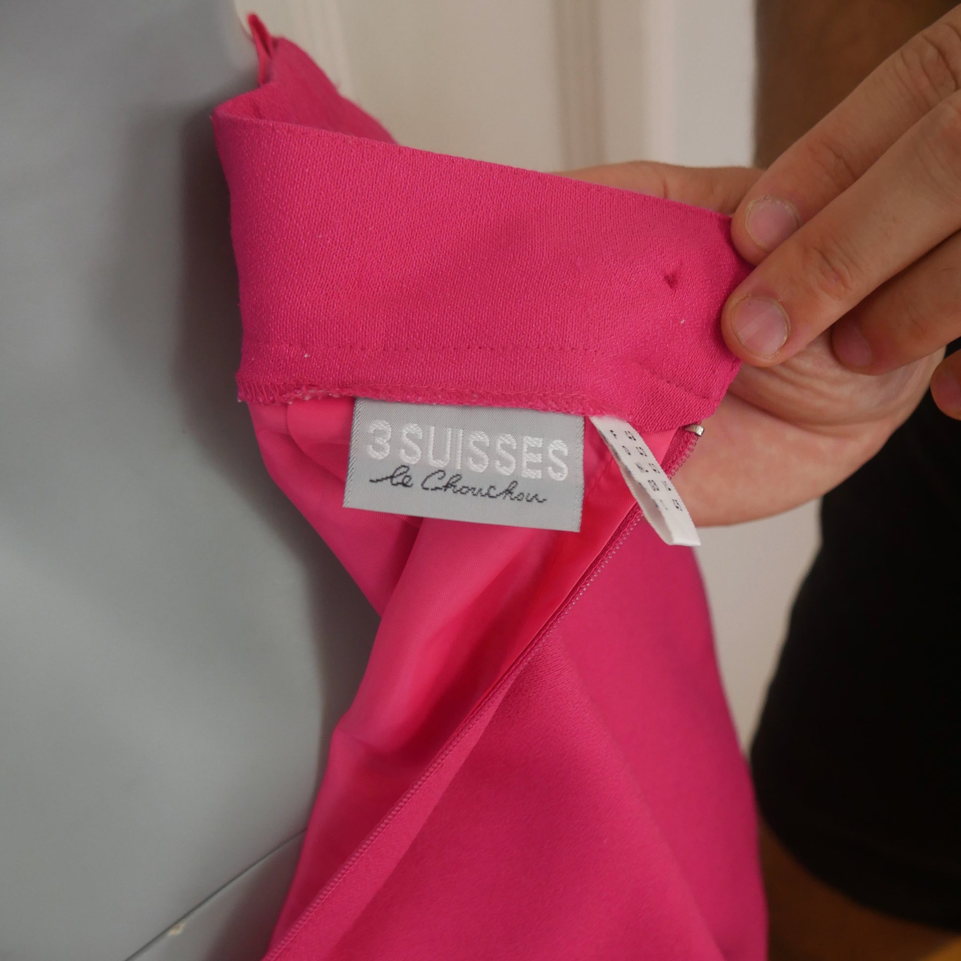 90s Vintage Pink Skirt | Medium Leo Gabor Vintage
