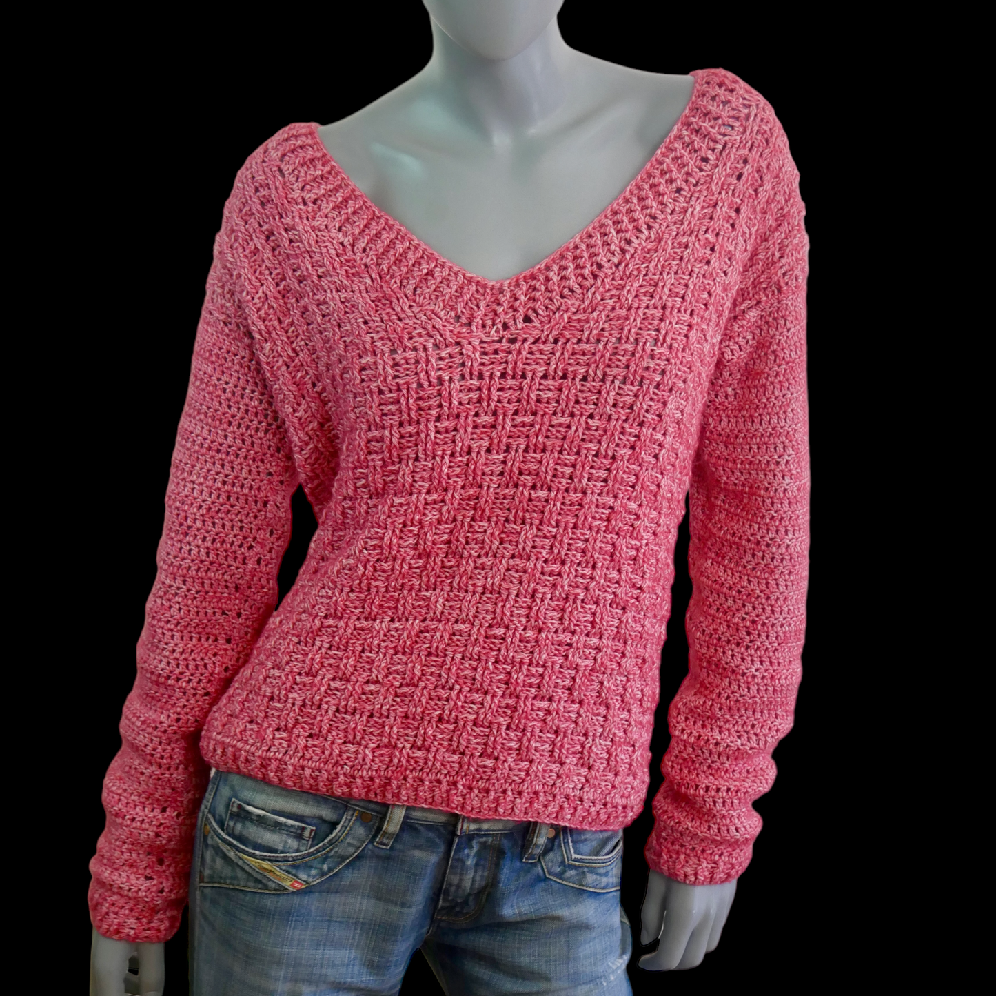 90s Vintage Pink Sweater Leo Gabor Vintage
