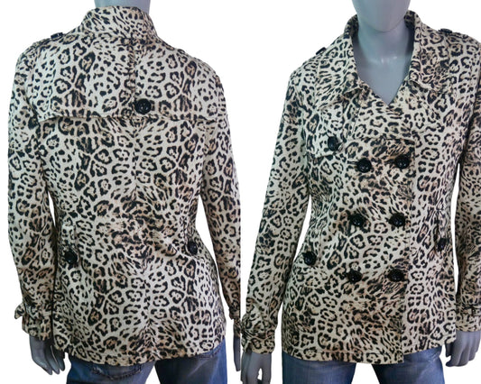 Leopard Print Jacket | 90s Vintage Double-Breasted Leo Gabor Vintage