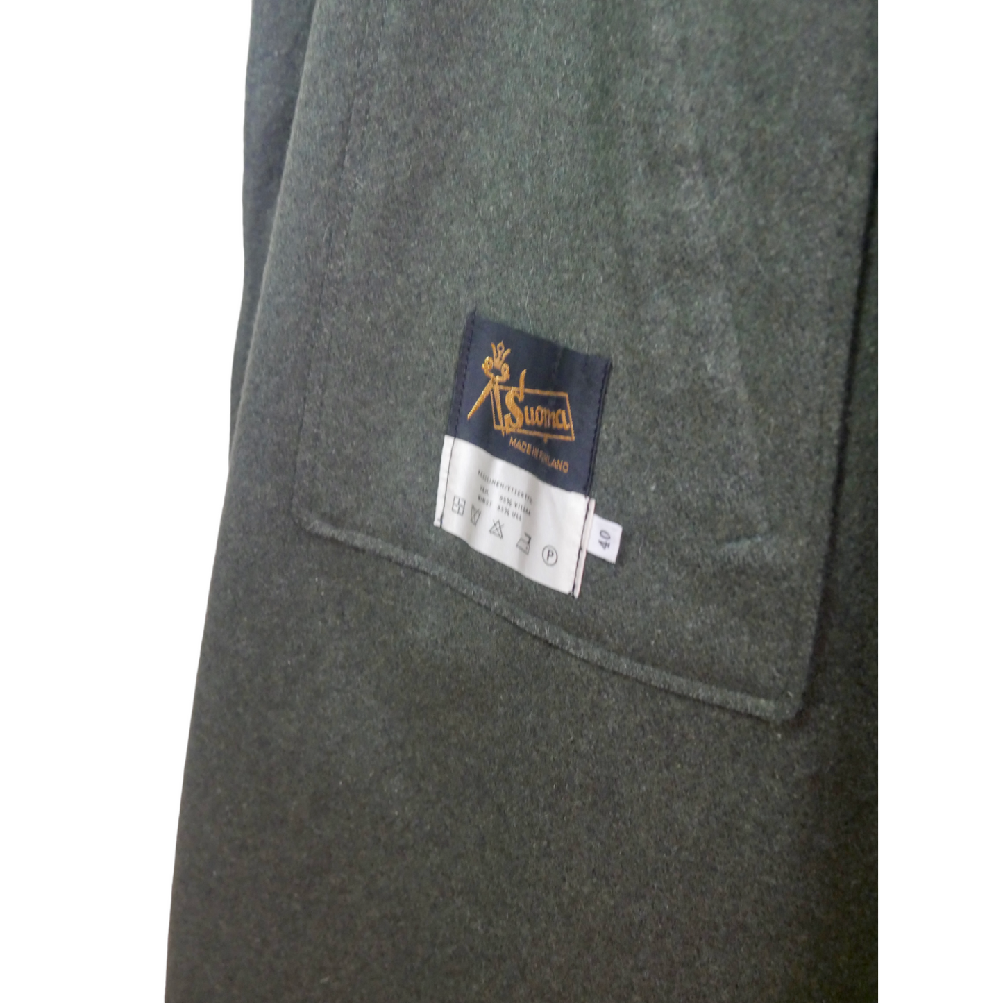 Vintage Cape Coat | Olive Green Wool Leo Gabor Vintage