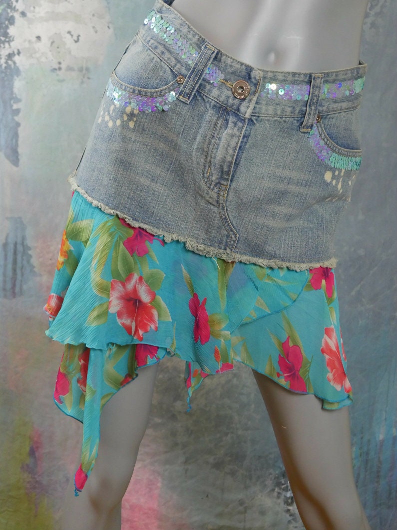 1990s Denim Skirt | Medium