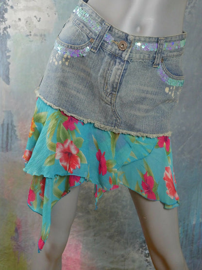 1990s Denim Skirt | Medium