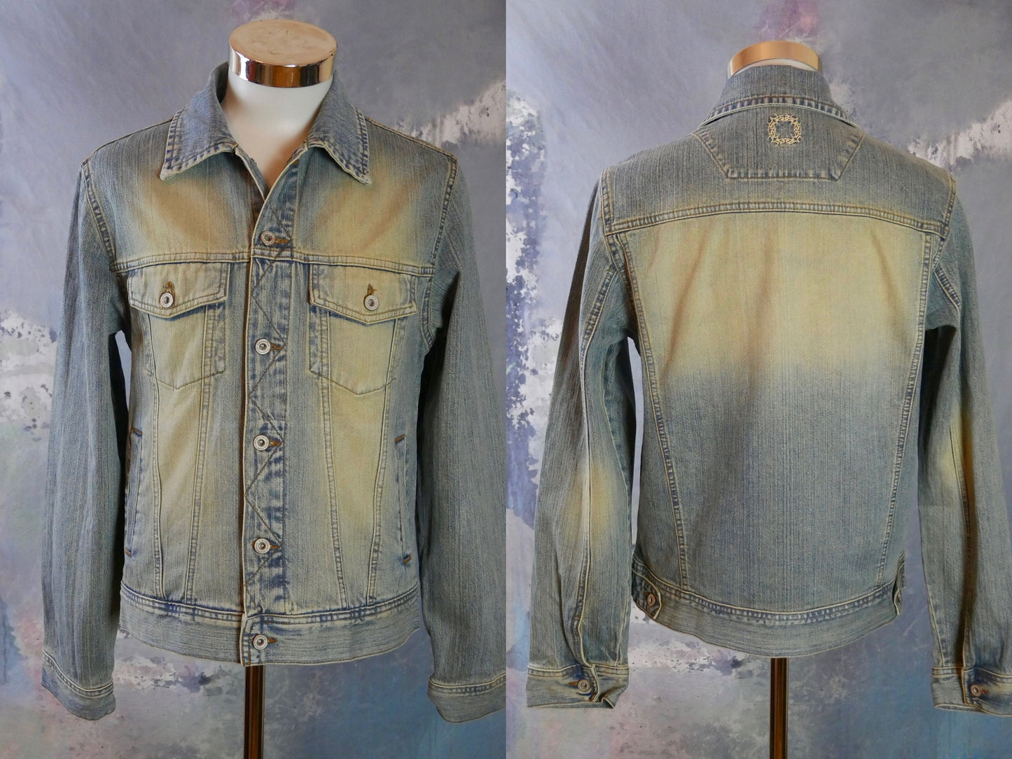 1990s Denim Jacket | European Vintage Blue Jeans Jacket | Medium